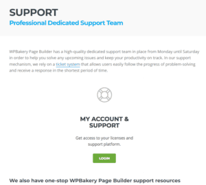 WPBakery Page builder support