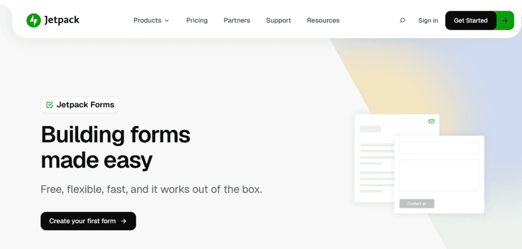 jetpack forms