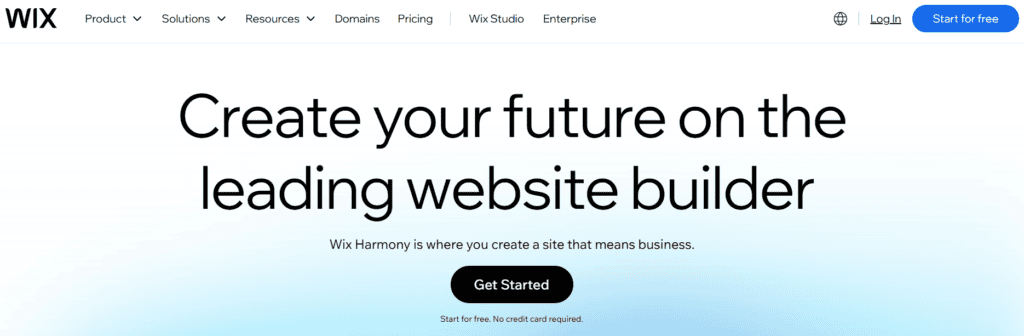 wix homepage