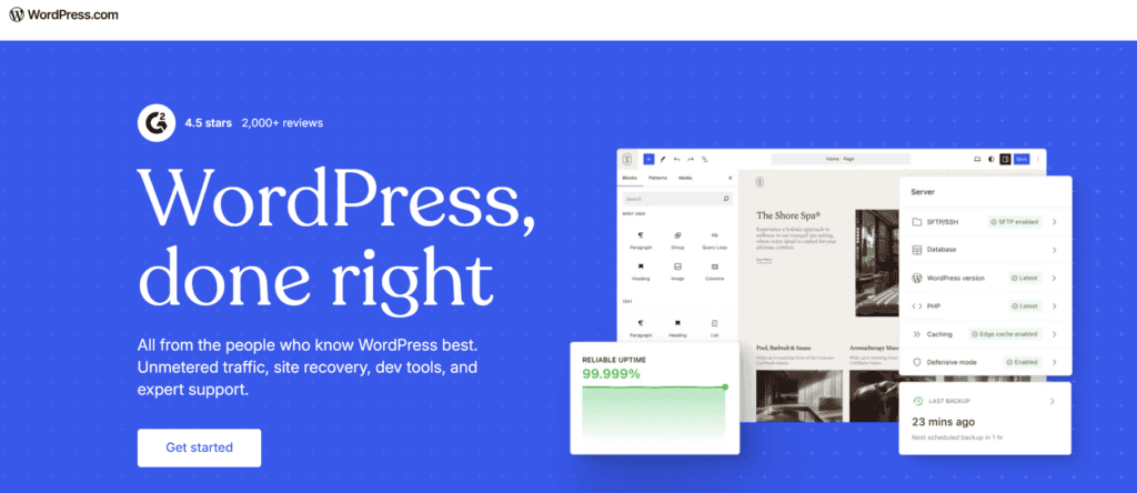wordpress homepage